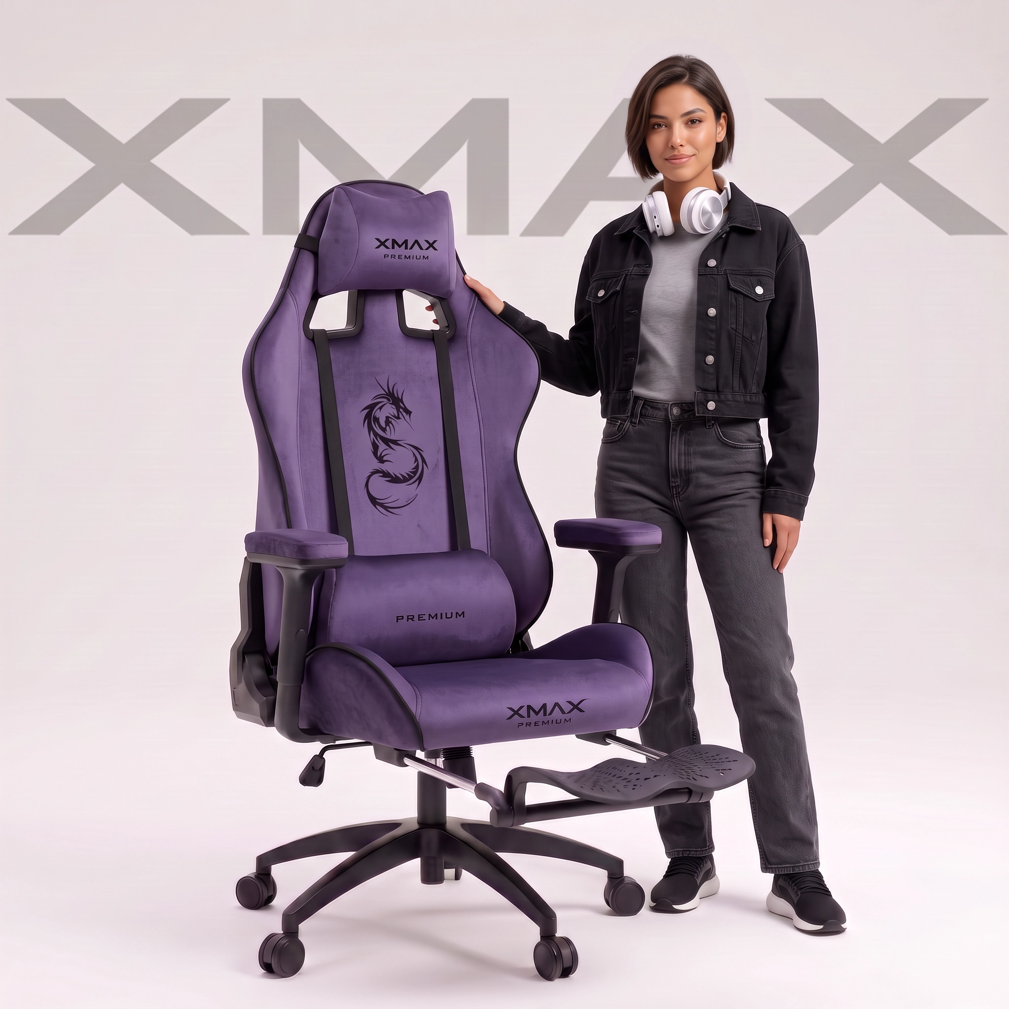Mor Oyuncu Koltuğu | XMAX Rio Balerion