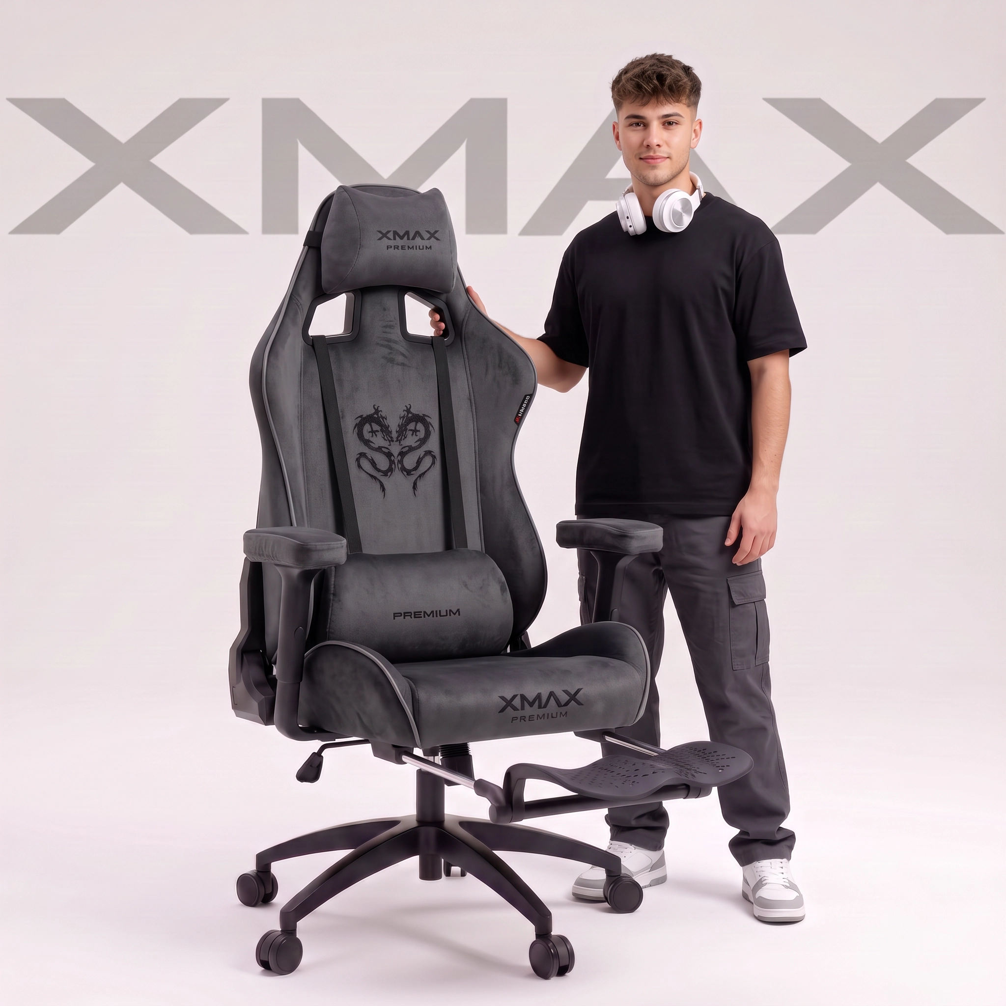 Koyu Antrasit Oyuncu Koltuğu | XMAX Rio Plus Balerion