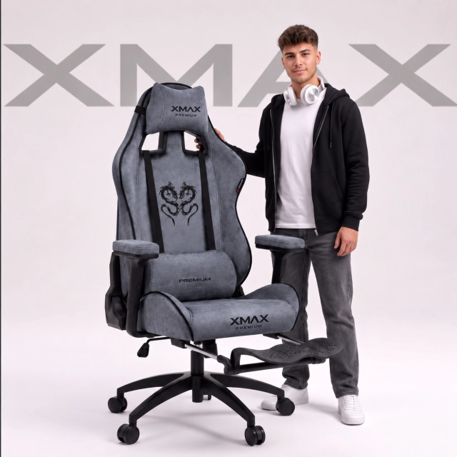 Antrasit Oyuncu Koltuğu – XMAX Rio Bilgisayar Kolt