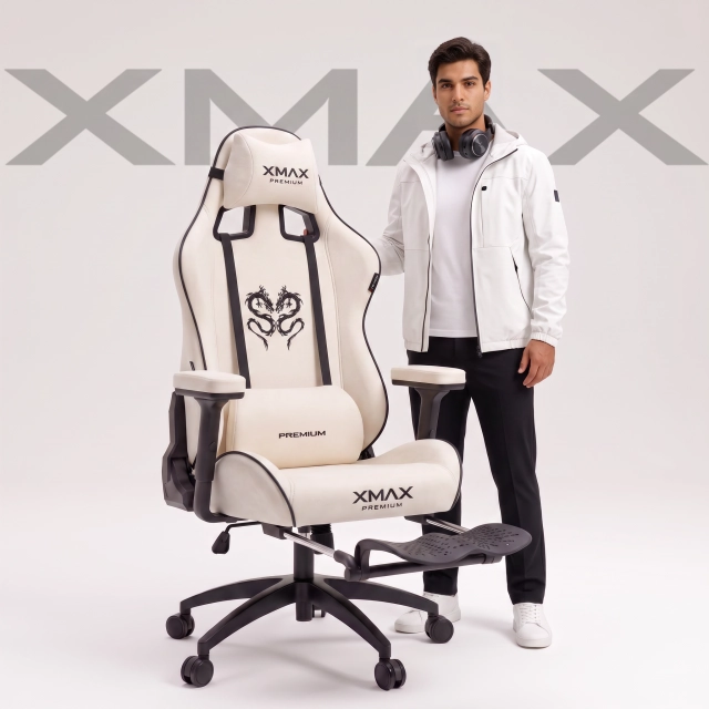 Beyaz Oyuncu Koltuğu | XMAX Rio Plus Balerion