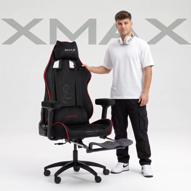 Siyah Oyuncu Koltuğu | XMAX Rio Plus Balerion
