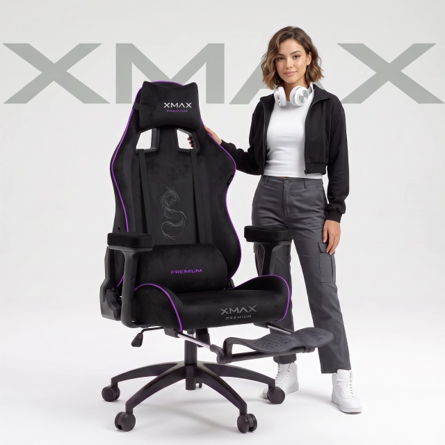 Siyah Oyuncu Koltuğu | XMAX Rio Plus Balerion