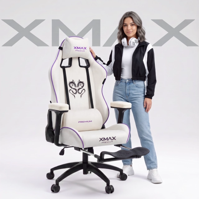 Beyaz Oyuncu Koltuğu | XMAX Rio Plus Balerion